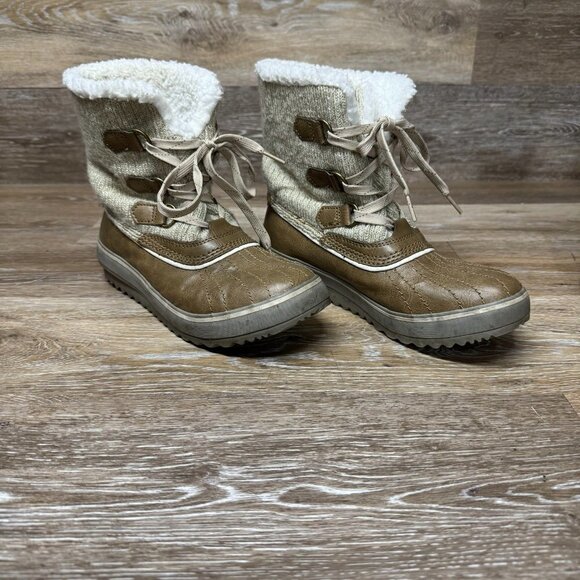 Skechers Sterling Lace-Up Tan Women's Boots Size 8.5 - Picture 5 of 6